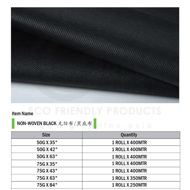 NON-WOVEN BLACK