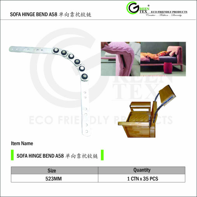SOFA HINGER BEND A58