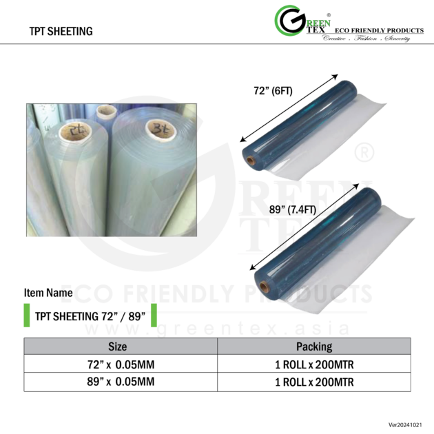 TPT SHEETING 72" / 89"