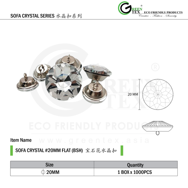 SOFA CRYSTAL FLAT (BSH) #20MM