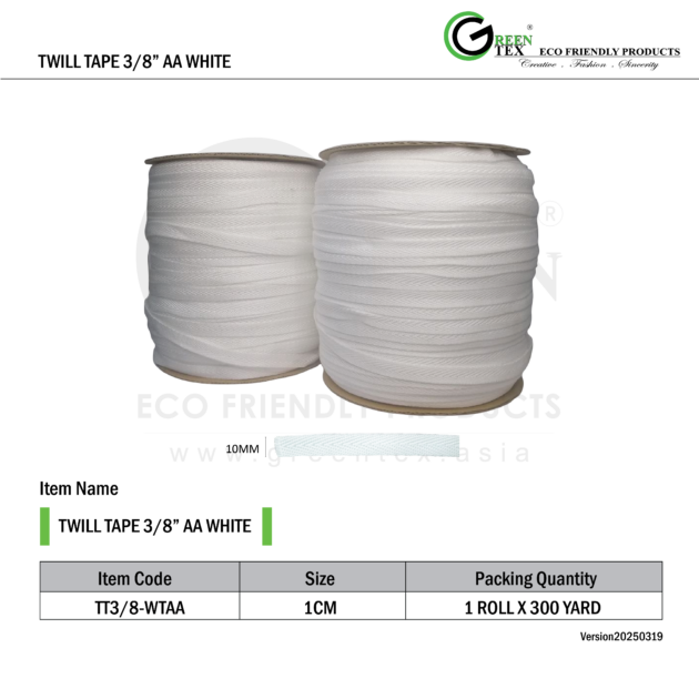 TWILL TAPE 3/8" AA